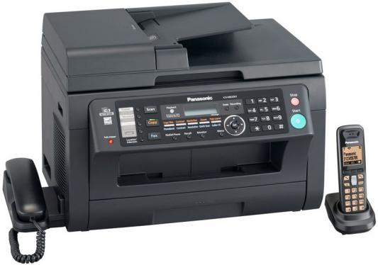 МФУ Panasonic лазерное KX-MB2061RUB (принтер/сканер/копир/факс) черное, автоподатчик, Dect, LAN