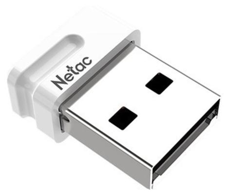 Флеш Диск Netac U116 32Gb <NT03U116N-032G-20WH>, USB2.0, миниатюрная пластиковая белая