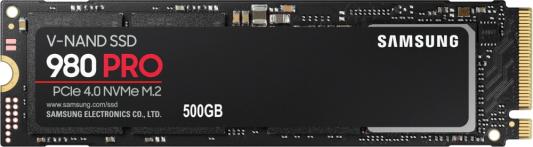 Твердотельный накопитель SSD M.2 500 Gb Samsung 980 PRO Read 7000Mb/s Write 5000Mb/s 3D NAND TLC (MZ-V8P500BW)