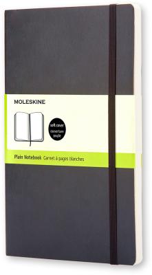 Блокнот Moleskine CLASSIC SOFT QP618 Large 130х210мм 192стр. нелинованный мягкая обложка черный