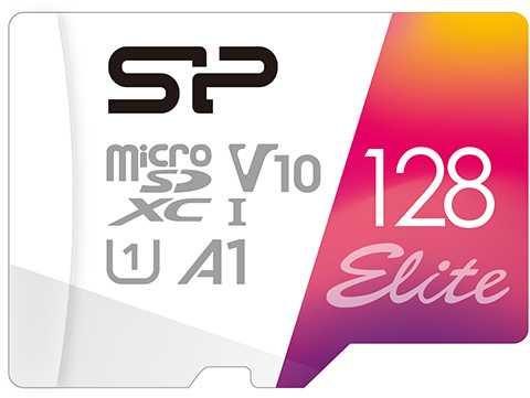 Карта памяти microSDXC 128Gb Silicon Power Elite A1 SP128GBSTXBV1V20SP
