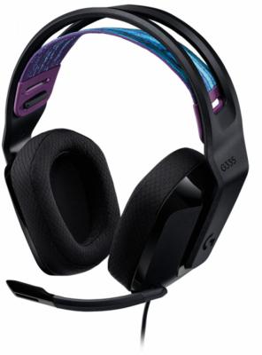 Игровая гарнитура проводная Logitech G335 Wired Gaming Headset черный (981-000978)