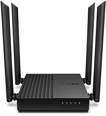 Wi-Fi роутер TP-LINK ARCHER C64 802.11abgnac 1167Mbps 2.4 ГГц 5 ГГц 4xLAN LAN черный