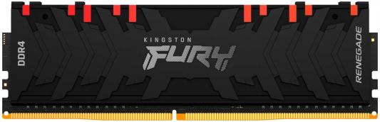 Оперативная память для компьютера 16Gb (1x16Gb) PC4-25600 3200MHz DDR4 DIMM CL16 Kingston FURY Renegade RGB (KF432C16RB1A/16)
