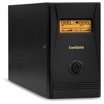 Источник бесперебойного питания Exegate SpecialPro Smart LLB-600.LCD.AVR.C13.RJ.USB 600VA Черный (EP285579RUS)