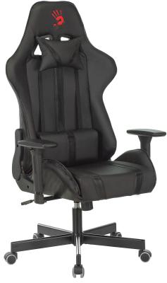 Кресло игровое A4Tech Bloody GC-600, черный, эко.кожа, крестовина пластик