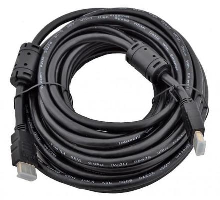 Кабель HDMI 10м Ningbo HDMI-V1.4-10-NY-BR круглый черный