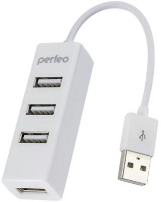 Концентратор USB 2.0 Perfeo PF-HYD-6010H 4 x USB 2.0 белый