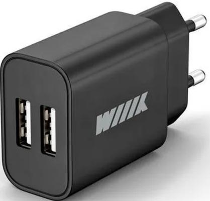 Сетевое зарядное устройство Wiiix UNN-1-2-03 2 х USB 2.4А черный