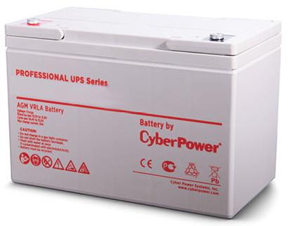 Battery CyberPower Professional UPS series RV 12290W, voltage 12V, capacity (discharge 20 h) 80.8Ah, capacity (discharge 10 h) 75.8Ah, max. discharge current (5 sec) 900A, max. charge current 28A, lead-acid type AGM, terminals under bolt M6, LxWxH 259x168x208mm., full height with terminals 213mm., weight 30.4kg., operational life 12 year