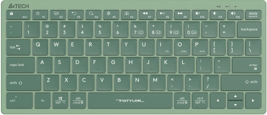 Клавиатура беспроводная A4TECH Fstyler FBX51C Bluetooth зеленый
