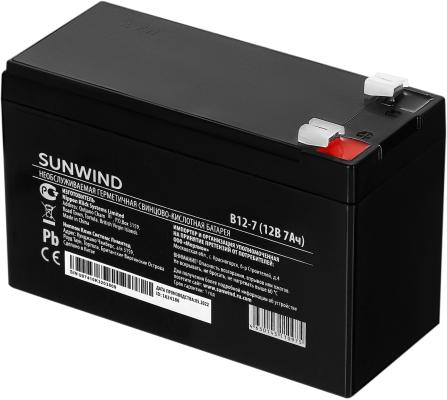 Аккумуляторная батарея для ИБП SunWind B12-7 12В,  7Ач