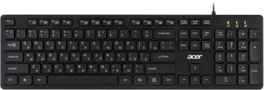 Клавиатура Acer OKW122,  USB, черный [zl.kbdee.00c]
