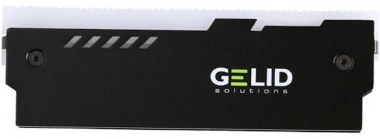 Радиаторы для DDR памяти GELID LUMEN Black, совместимы с DDR2/DDR3/DDR4, включая LP, 2шт, черные, RGB подсветка
