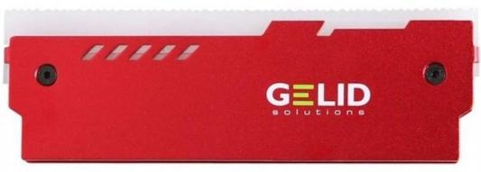 Радиаторы для DDR памяти GELID LUMEN Red, совместимы с DDR2/DDR3/DDR4, включая LP, 2шт, красные, RGB подсветка
