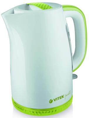 Чайник Vitek VT-1175 G 2200 Вт белый зелёный 1.7 л пластик