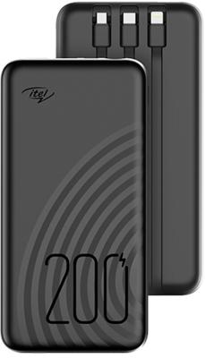 Внешний аккумулятор Power Bank 10000 мАч Itel Super Slim Star100C черный