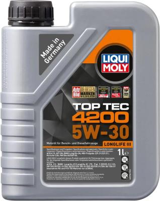 НС-синтетическое моторное масло LiquiMoly Top Tec 4200 5W30 1 л