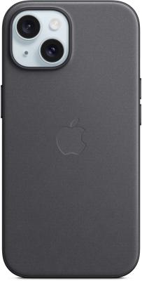 Чехол (клип-кейс) Apple FineWoven для iPhone 15 чёрный