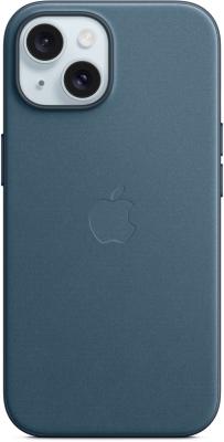 Чехол (клип-кейс) Apple FineWoven для iPhone 15 тихоокеанский синий