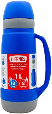 Thermos Термос со стеклянной колбой Weekend 36 Series, синий, 1 л.