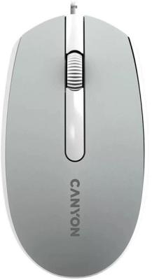 Canyon Wired  optical mouse with 3 buttons, DPI 1000, with 1.5M USB cable,Dark grey, 65*115*40mm, 0.1kg