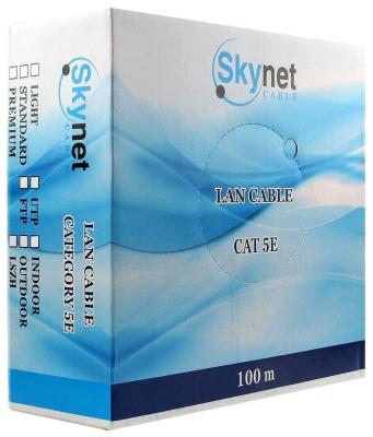 SkyNet Кабель FTP indoor 4x2x0,51, медный, FLUKE TEST, кат.5e, однож., 100 м, box, серый [CSP-FTP-4-CU/100]