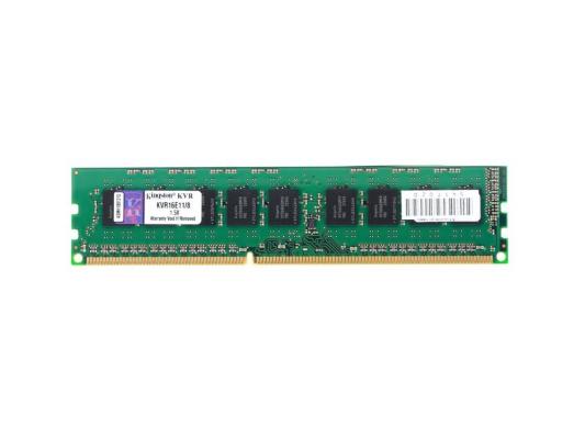 Оперативная память для компьютера 8Gb (1x8Gb) PC3-12800 1600MHz DDR3 DIMM ECC Kingston ValueRAM KVR16E11/8