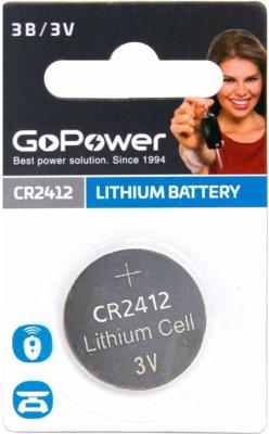 Батарейка GoPower CR2412 BL1 CR2 1 шт