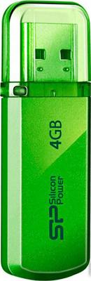 Внешний накопитель 4GB USB Drive <USB 2.0> Silicon Power Helios 101 Green SP004GBUF2101V1N