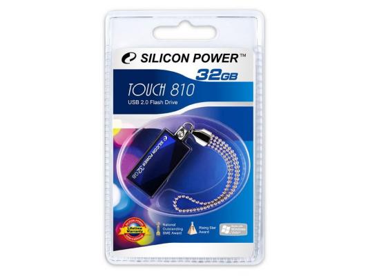 Внешний накопитель 16GB USB Drive <USB 2.0> Silicon Power Touch 810 Blue SP016GBUF2810V1B
