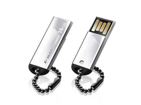 Внешний накопитель 16GB USB Drive <USB 2.0> Silicon Power Touch 830 Silver SP016GBUF2830V1S