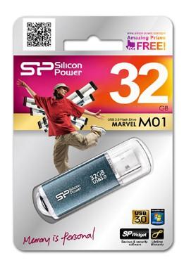 Внешний накопитель 32GB USB Drive <USB 3.0> Silicon Power M01 Blue SP032GBUF3M01V1B
