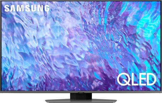 Телевизор QLED Samsung 55" QE55Q80CAUXRU Series 8 черненое серебро 4K Ultra HD 120Hz DVB-T2 DVB-C DVB-S2 USB WiFi Smart TV (RUS)