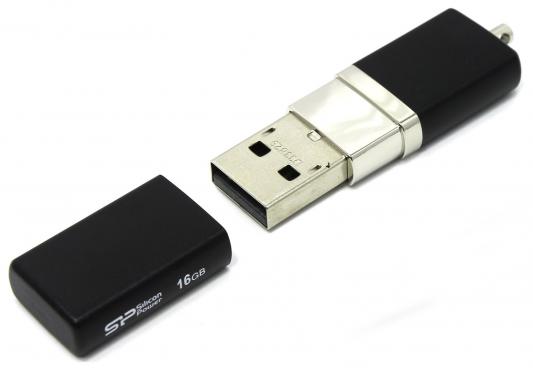 Внешний накопитель 16GB USB Drive <USB 2.0> Silicon Power LuxMini 710 Black SP016GBUF2710V1K