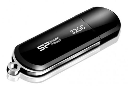 Внешний накопитель 32GB USB Drive <USB 2.0> Silicon Power LuxMini 322 Black SP032GBUF2322V1K
