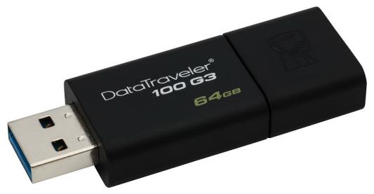 Флешка 64Gb Kingston DT100G3/64GB USB 3.0 черный
