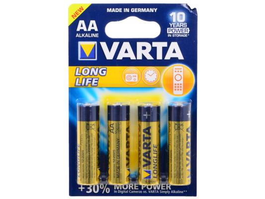 Батарейки Varta Long Life LR6 AA 4 шт