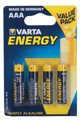 Батарейки Varta Energy LR03 AAA 4 шт