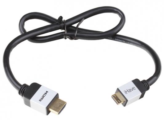 Кабель Belsis\\iHave  BF1010  HDMI A вилка - HDMI C (mini HDMI) вилка; High Speed W/E; 0,5 метра; Gold
