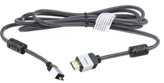 Кабель Belsis HDMI A вилка - HDMI E (micro) вилка, длина 2м. с ферритовыми фильтрами  SM1814