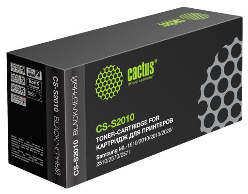 Тонер-картридж Cactus CS-S2010 для принтеров Samsung ML- 1610/2010/2015/2020/2510/2570/2571. 3000 стр.