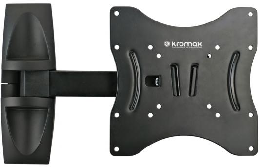 Кронштейн Kromax Techno-8 (Шарнирный кронштейн, 3 степени свободы, для ЖК-панелей с диагональю 15"-37", Vesa 75/100/100*200/200) Grey 30кг