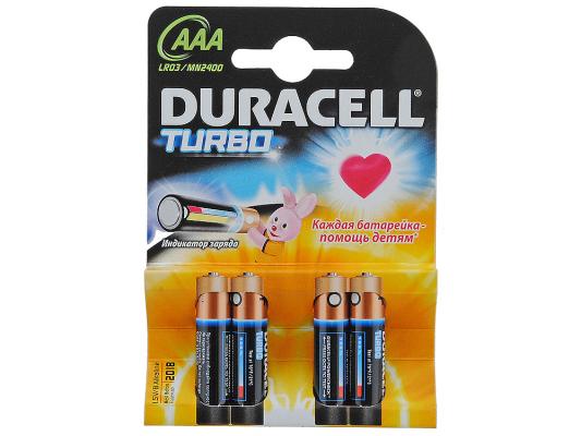 Батарейки Duracell Turbo Max LR03-4BL AAA 4 шт