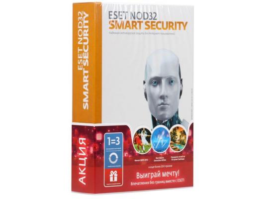 Программное обеспечение ESET NOD32 Smart Security на 12 мес на 3ПК или продление на 20 мес (NOD32-ESS-1220BOX-1-1)