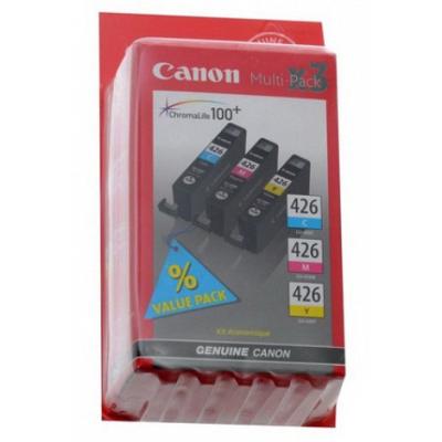 Картридж Canon CLI-426 C/M/Y цветной для iP4840, MG5140, MG5240, MG6140, MG8140 (3 картриджа в упаковке)