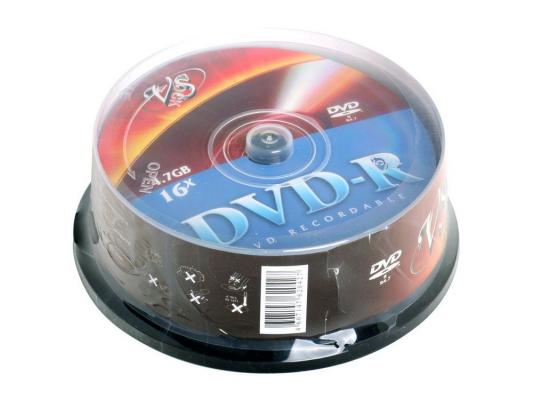 Диски DVD-R 4.7Gb VS 16х 25 шт Cake Box