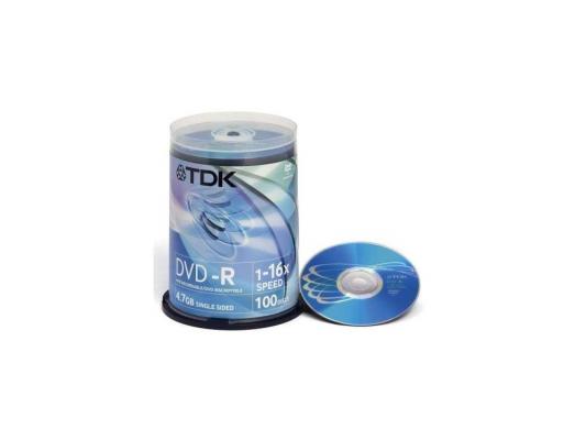 Диски DVD-R 4.7Gb TDK 16x  100 шт  Cake Box