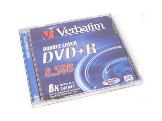 Диск   DVD+R 8.5Gb Verbatim 8x  Jewel  Dual Layer  <43541\\540>
