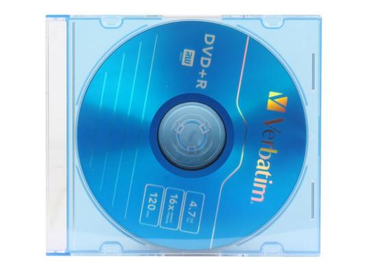 Диск   DVD+R 4.7Gb Verbatim 16x (5шт)   Slim  (556)